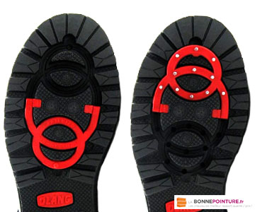 ALPIDEX Crampons Antidérapants Chaussures Pointe Recharge Glace Neige  Traction Crampons Bottes Hiver, Taille:L en destockage et reconditionné  chez DealBurn