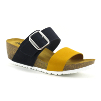 Bio Life 2070 Canary - Noir - Mule compensee Femme