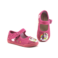 Michu Shoes 2571 Rose Fuchsia - Licorne - Chausson ballerine fille