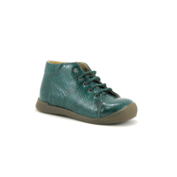 Bopy UVELI - Vert croco - Chaussure montante fille vernie