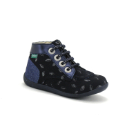 Kickers BONZIP-2 - 879058 -  Marine Imprime  - Chaussure montante BEBE