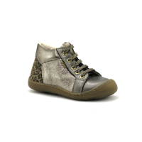 Bopy JEANNE Bronze - Contrefort leopard - Boots BEBE fille