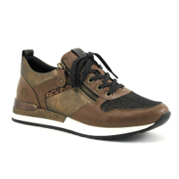 Remonte R2543-22 Chestnut Noir Bronze - Sneakers mode Femme