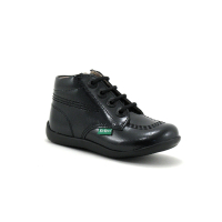 Kickers BILLISTA ZIP noir vernis - Chaussure montante fille