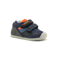 Biomecanics 211142A Bleu marine Orange - Chaussure premiers pas