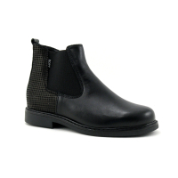 Bopy SELISOU Noir - Boots Chelsea Fille - Femme - Elastique et zip