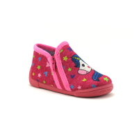 Michu Shoes 2578 - Rose Licorne - Chausson BEBE Fille