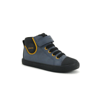 Geox GISLI B361NB Avio Yellow - Sneaker montante BEBE bleu marine