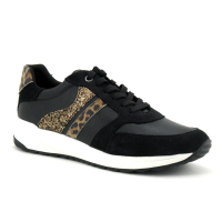 Geox AIRELL - D252SA - Black Camel - Sneakers Femme