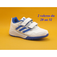 Adidas AltaRun CF BA9417 - Blanc Bleu - Basket running enfant