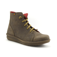 Jungla 7564 tundra - Boots Femme marron - Lacet elastique