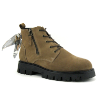 Good Step 4552-A01 - PATY - Taupe - Boots Femme - Lacet et zip