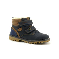 BM Footwear 2160106 Bleu marine - Boots GARCON 2 velcros