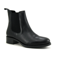 We Do 99763 - Boots Chelsea Femme cuir noir