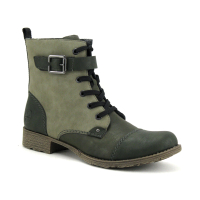 Rieker 70814-52 Forest - Chaussure montante Femme vert kaki