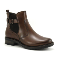 Shoelab RENATA Camel - Boots Femme marron - Sangle laterale
