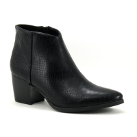 Sprox 513340 black - Boots Femme aspect reptile noir