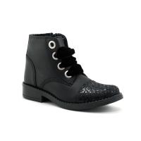 MKids MESALE MK2778D8IA - Noir - Lacet velours - Boots fille