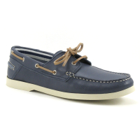 Orland 1601 Jeans - Chaussure bateau Homme cuir bleu marine