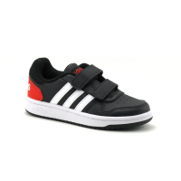 Adidas HOOPS 2-0 - FY9442 - Noir Blanc Rouge - Basket enfant