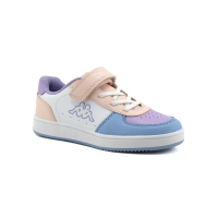 Kappa MALONE 36185LW-A0B - White Pink Blue lt - Sneakers mode fille
