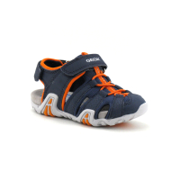 Geox KRAZE B1524A Navy Orange - Sandale sport enfant