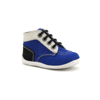 Kickers BONBON Bleu Blanc Noir 446827 - Chaussure montante
