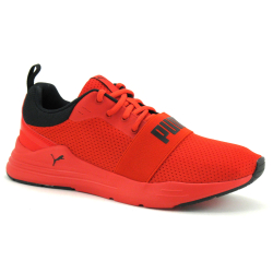 Puma WIRED RUN high risk red 373015 - Basket rouge Homme