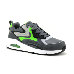 Skechers 403647L CCLM Uno gen 1 Color surge - Sneakers grise et verte