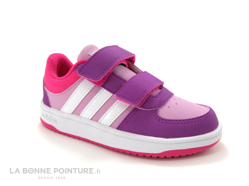 Adidas VS Hoops CMF C Rose Violet Basket velcro F99264 1
