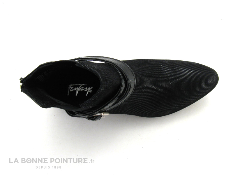 Fantasy Boots Femme Noir rayé Verni 183-111 6