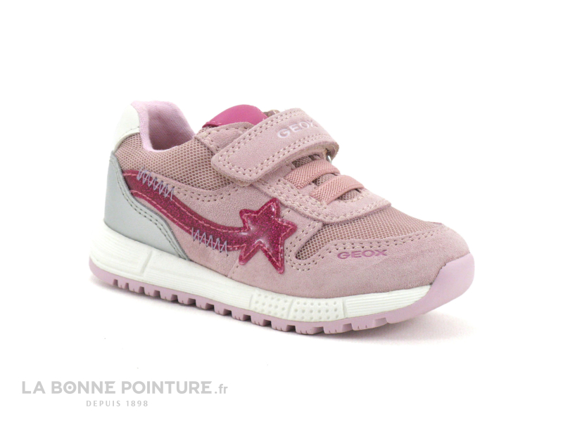 Geox B253ZA - ALBEN Girl - Rose - Sneakers fille 1