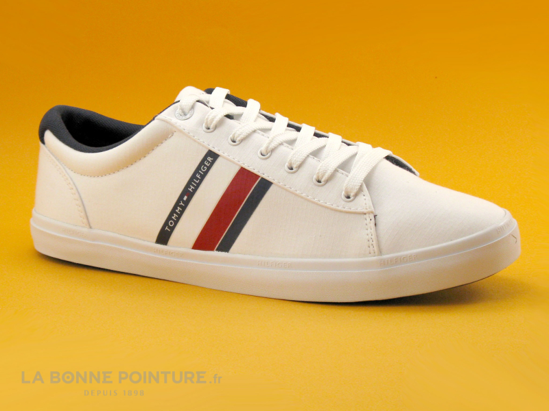 Achat chaussures Tommy Hilfiger Homme Chaussure en Toile, vente Tommy  Hilfiger FM0FM02685 Essential stripes - basket blanche Homme