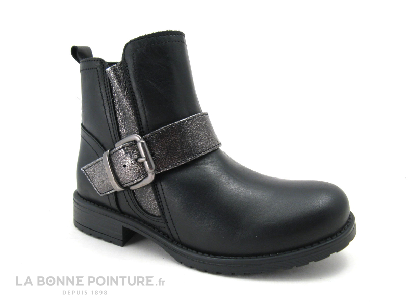 Onky Noir Bride argent Boots fille 34054 1