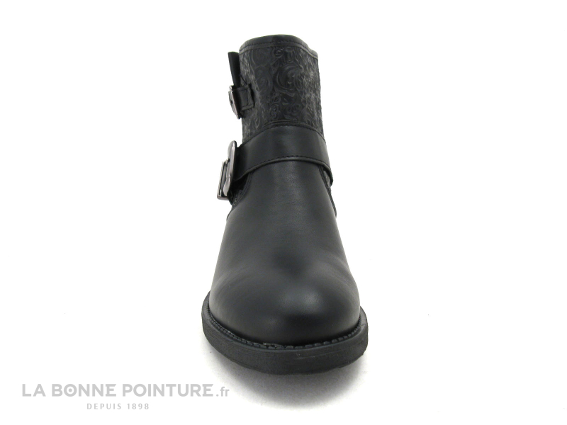 Fricote Boots Noir Relief B-774A 2