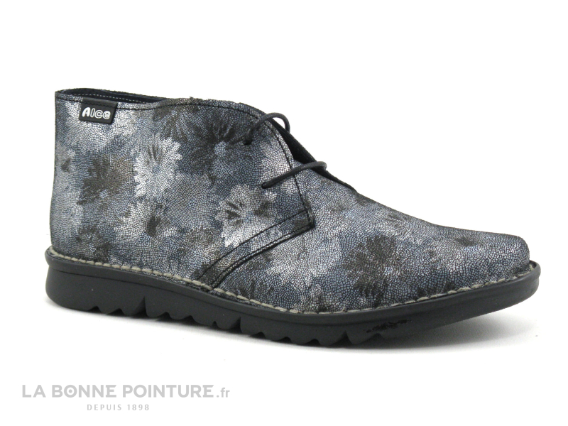 Alce Shoes 8617 Fleurs Noir - Chaussure montante 5