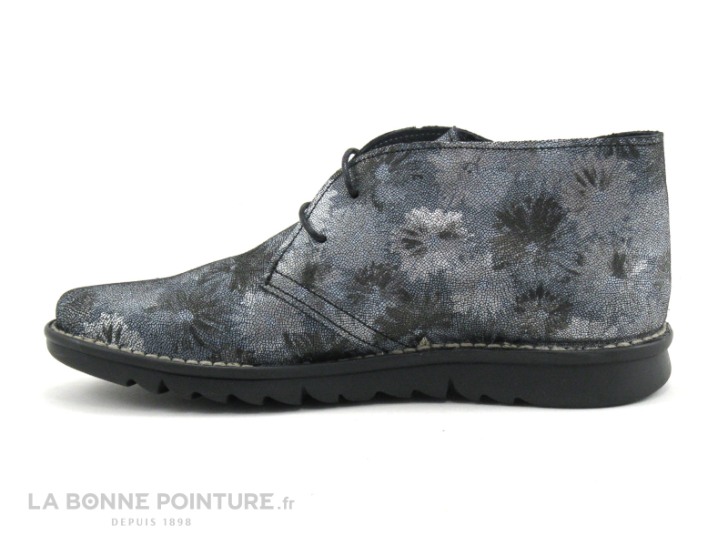 Alce Shoes 8617 Fleurs Noir - Chaussure montante 3