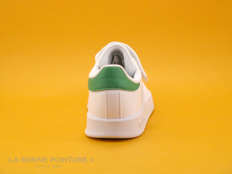 Adidas BREAKNET C - FZ0109 - Blanc Vert - Basket enfant 4