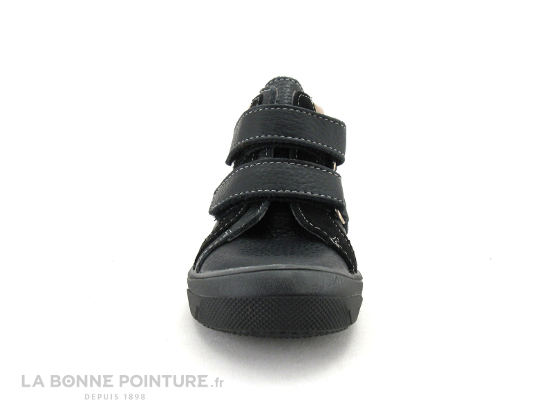 Boby Venoti Chaussure montante cuir noir velcro 2