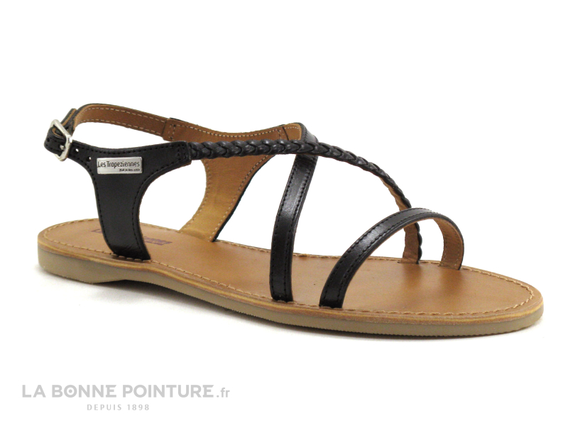 Tropeziennes HANANO Noir 36511 - Sandale plate 1