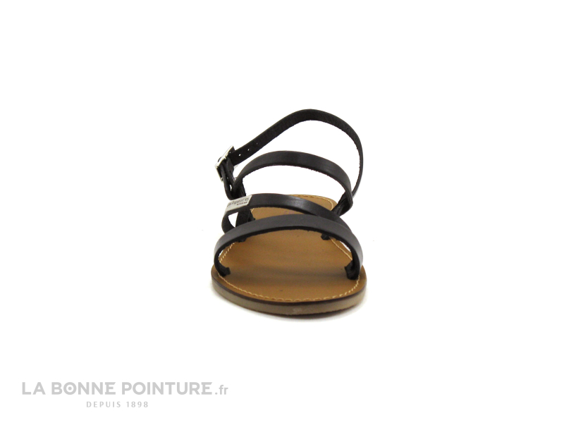 Tropeziennes BADEN Noir 11426 - Sandale plate 2