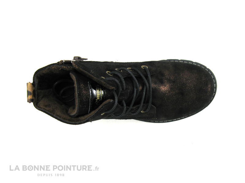 3 Pommes ATOME Bronze - Boots mode fille marron a paillettes 6