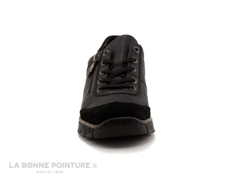 Rieker 53721-00 - Noir - Chaussure compensee lacet 2