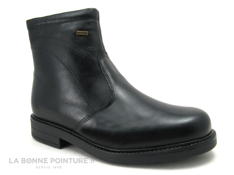 3 POINTS DE SUSPENSION Boots Homme fourre cuir noir zip MH-070H04 1