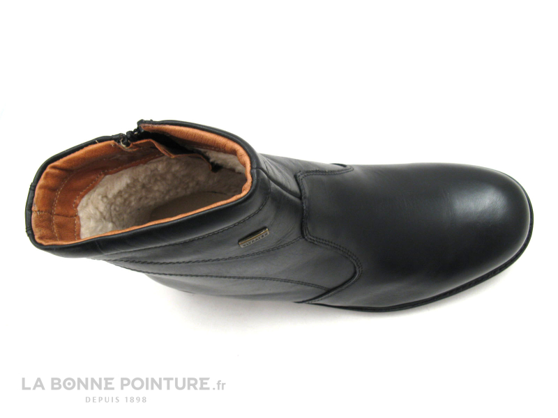 3 POINTS DE SUSPENSION Boots Homme fourre cuir noir zip MH-070H04 6