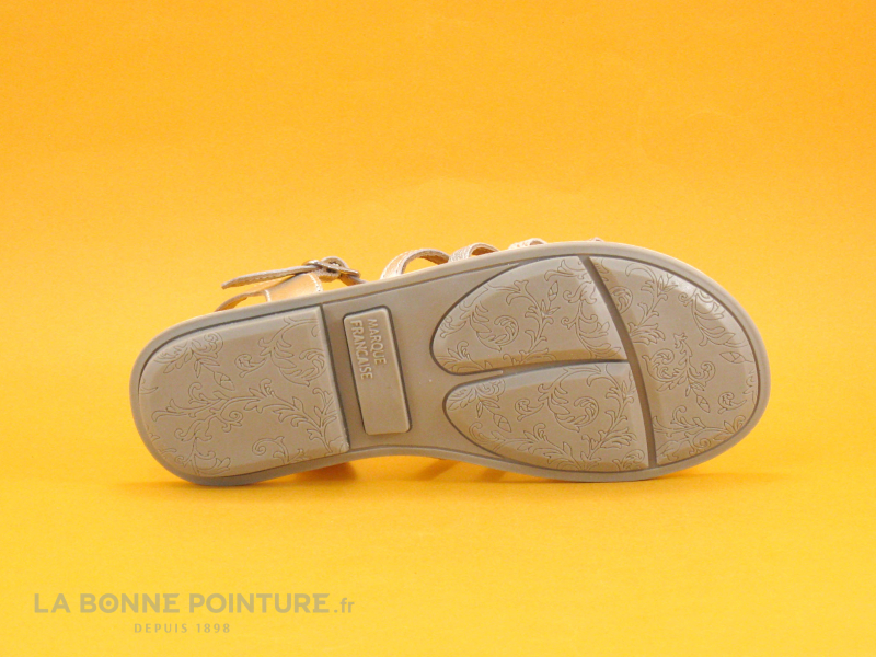 Minibel LOTUS Silver - Sandale spartiate fille cuir argent 7