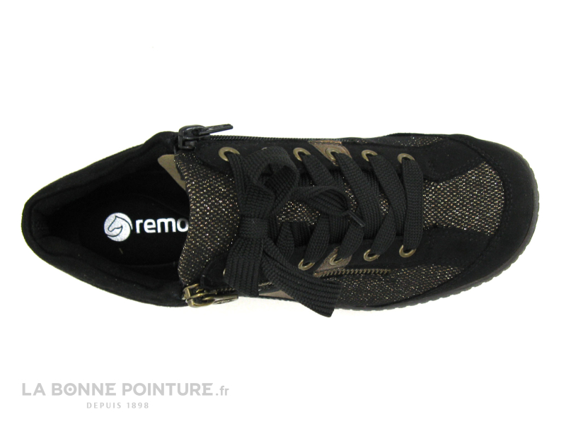 Remonte R1481-03 - Noir - Bronze antic - Basket montante Femme 6