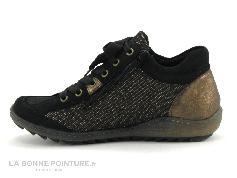 Remonte R1481-03 - Noir - Bronze antic - Basket montante Femme 3