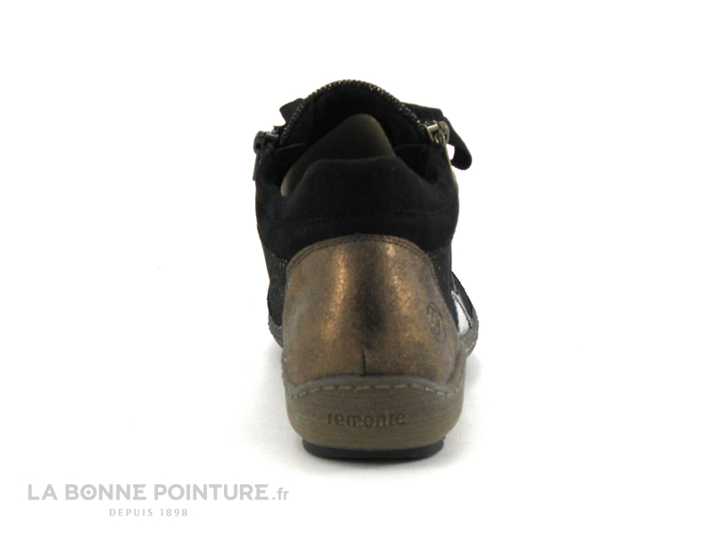 Remonte R1481-03 - Noir - Bronze antic - Basket montante Femme 4