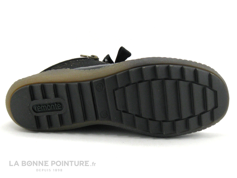 Remonte R1481-03 - Noir - Bronze antic - Basket montante Femme 7
